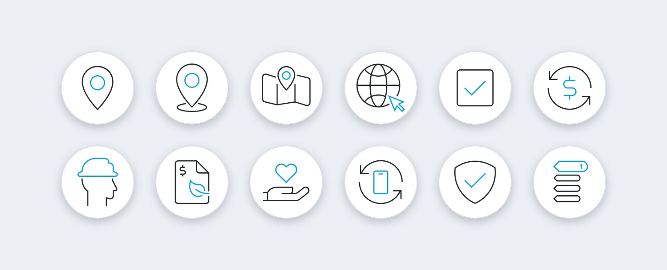 AT&T email icon set
