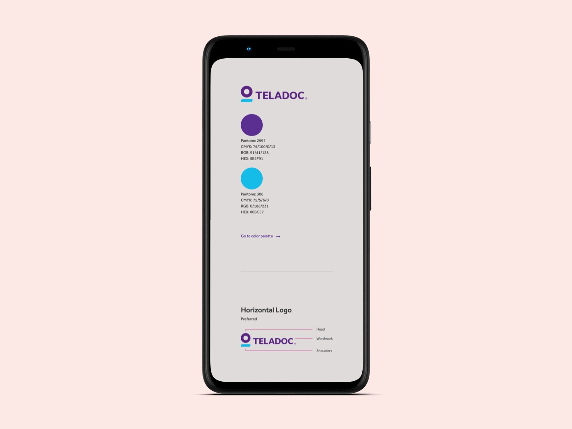 Earlier logo guidelines page